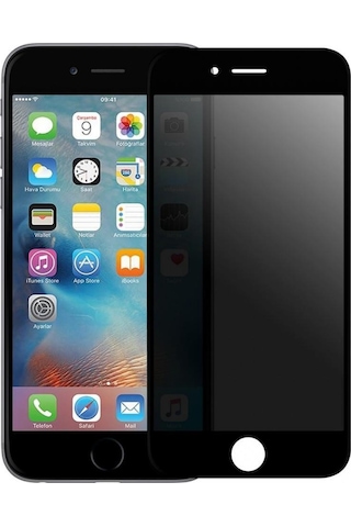 Bi 2,5d Prıvacy Super Glass Apple Uyumlu iPhone , 7/8/se Siyah Ekran Koruyucu