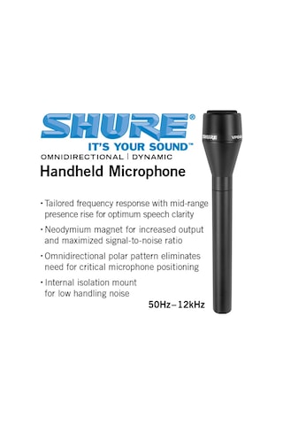 Shure Vp64a Röportaj Mikrofonu