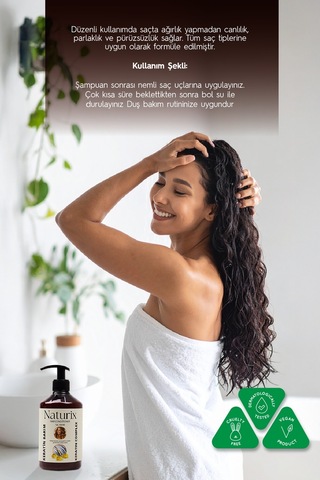Naturix Tuzsuz Keratin Bakım Saç Kremi 500 ML
