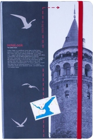Scrikss Galata Kulesi A6 Çizgili Deft. Çok Renkli