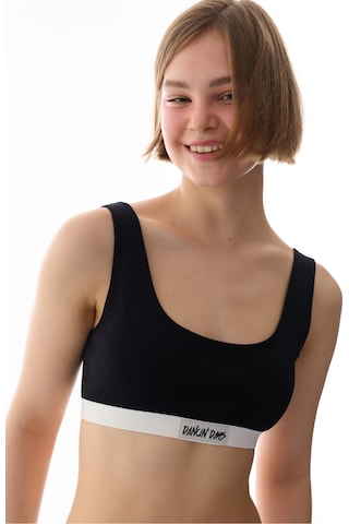 Penti Ribbed Bra Bikini Üstü Siyah