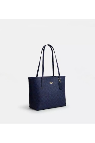 Coach Medium City Tote Bag Kadın Çanta Lacivert