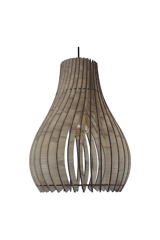 Vialux Modern Ahşap Bohem Rustik Avize Tekli Sarkıt Lamba Modena Çok Renkli