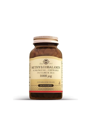 Solgar Methylcobalamin (B12) 1000 Mcg 30 Dilaltı Tableti Solgar Methylcobalamin (B12) 1000 Mcg 30 Dilaltı Tableti