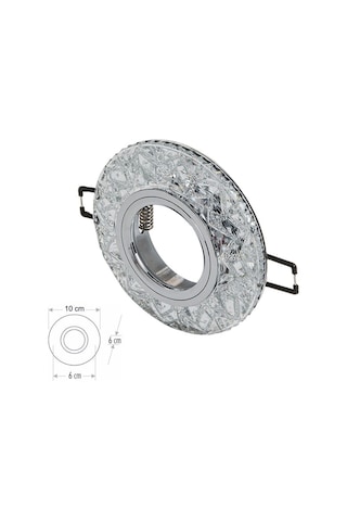 Cata Sim Led Çerçeve Kristal Yuvarlak Dekoratif Cam Spot Ct-6598