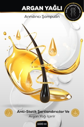 Argan Yağlı Arındırıcı Şampuan