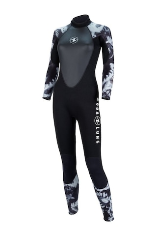 Aqualung Hydroflex Kadın 3Mm Dalış Elbisesi Siyah/Gri - (544595956) Siyah