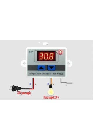 Termostat Sıcaklık Kontrol 220 V 1500 Waat