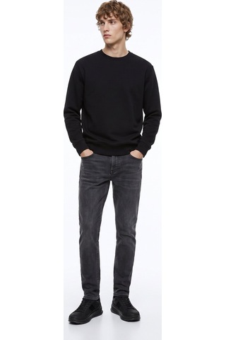 Limon Siyah Erkek Relaxed Sweatshirt L6wm-swt9518