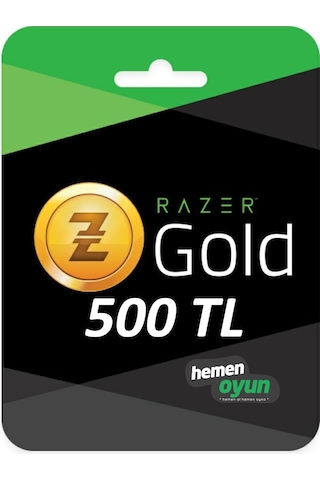 500 TL Razer Gold 500 TL Razer Gold E-Pin 500 TL Razer Gold 500 TL Razer Gold E-Pin
