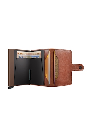 Secrid Miniwallet Vintage Kartlık Cüzdan Cognac Browm Çok Renkli