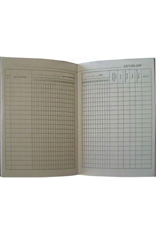 Dilman Aylık Büyük Puantaj Defteri 1 Adet