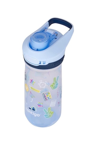 Contigo Jessie Tritan Bas İç Kapaklı Çocuk Suluğu 420ml - Turkuaz Turkuaz