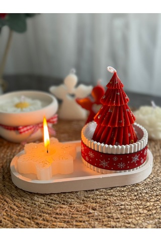 Yılbaşı Özel Seri Mum 3'lü Set