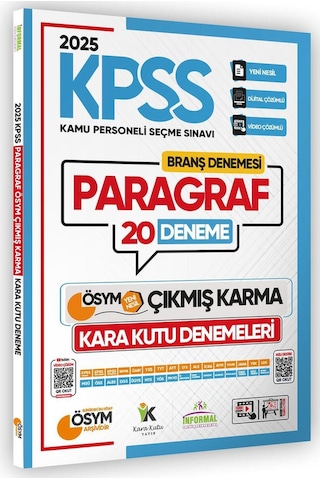 2026 Kpss Lisans Paragraf 20li Deneme Sınavı Ösym Çıkmış Soru Hav
