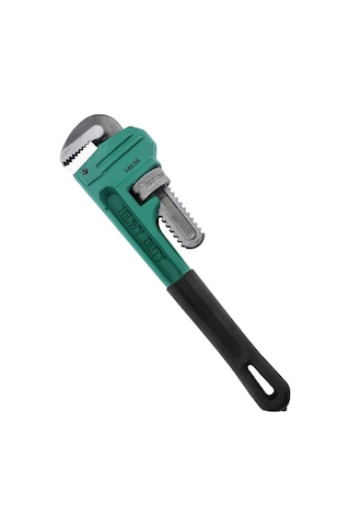 Skycity 8 İnç Karbon Çelik Ağır Duty Boru Anahtarı - Ev Tesisatı, Endüstriyel Bakım İçin Ayarlanabilir, Yeşil-siyah