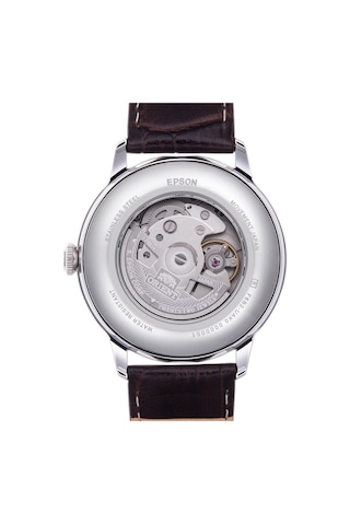 Orient Kurmalı Otomatik Deri Kahverengi Sun&moon 42 Mm Erkek Kol Saati
