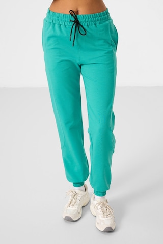 Deniz Yeşil O Yaka Basic Oversize Kadın Eşofman Tunik Takım - 95347 Yeşil