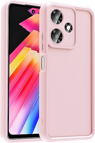 İnfinix Hot 30 Uyumlu Kılıf Kamera Korumalı Zyl Ananas Kapak - Pembe Pembe