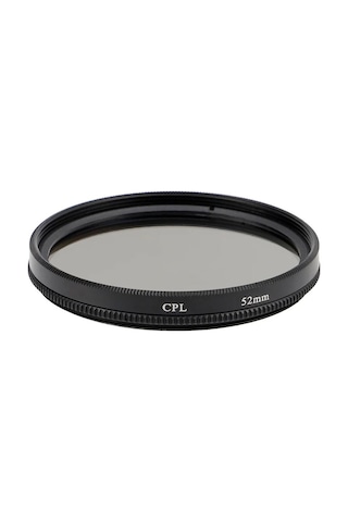 52mm Cpl Polarize Filtre Dairesel Polarizasyon, Yansıma Azaltıcı, Metal Çerçeve