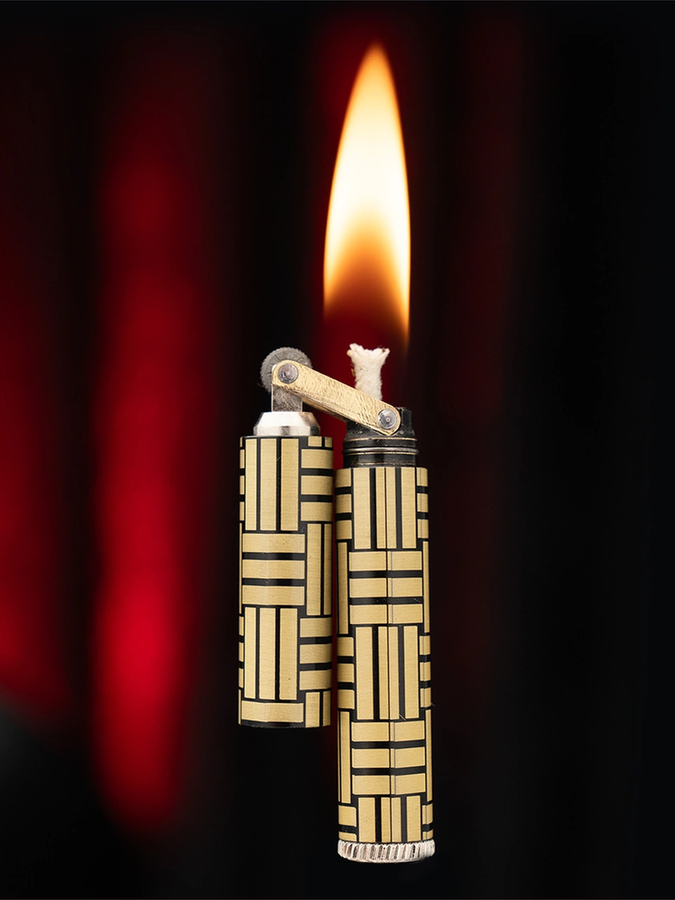 Caka Lighter Milano Desen Çakmak Gold