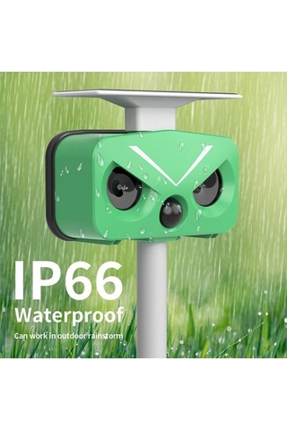 Besthome1 Qianfan Caydırıcı Kedi Kovucu Ultrasonik Güneş Kuş Caydırıcı Beyaz Renk