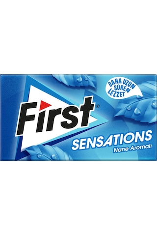 First Sensations Nane Aromalı Şekersiz Tatlandırıcılı Sakız 3'lü Paket