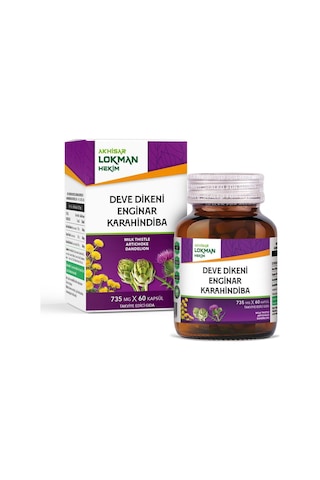 Deve Dikeni Enginar Karahindiba Kapsül 735 Mg X 60 Kapsül