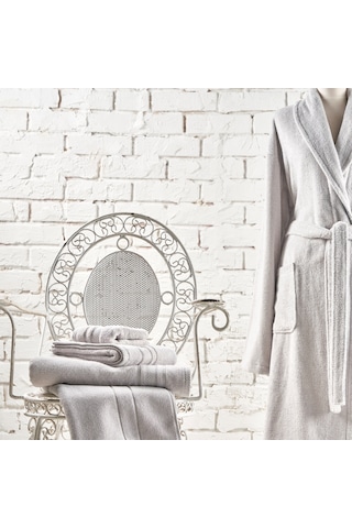 Linens Soft Pamuk 85x150 cm Banyo Havlusu Gri