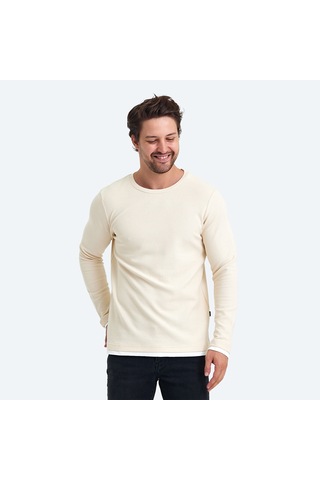 The Crow BRUCE WILLIS Erkek Ekru Sweatshirt