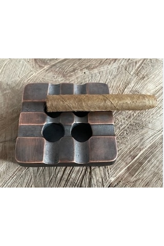 ANTİK PİRİNÇ KÜLLÜK PURO KÜLLÜĞÜ SİĞARA KÜLLÜK 10*10CM