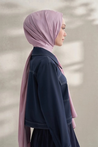 Armanda Krep Jakar Prizma Desen Şal - 70 X 190 Pudra