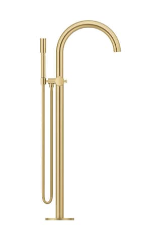 Grohe Atrio Private Collection 25229GN0 Sıva Üstü Grubu Tek Yerden Küvet Bataryası Fırçalı Altın