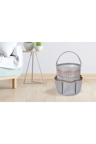 Derili 6 Cepli Sepet Organizer Çanta Gri 103914