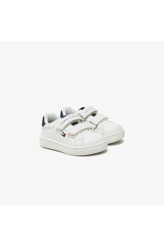 Tommy Hilfiger Flag Bebek Beyaz Sneaker T1x9-33836-1355x336 Beyaz