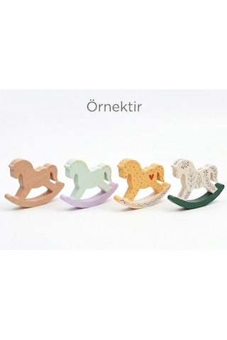 Boyanabilir Ahşap Oyuncak At