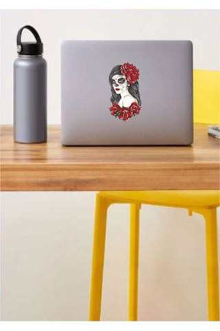 Dövmeli Çingene Kız - Araba Oto Motosiklet Karavan Sticker - 00029 20x11 Cm
