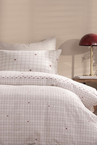 Puffy Eftelya Çift Kişilik Polycotton Nevresim Takımı - Bej Bej