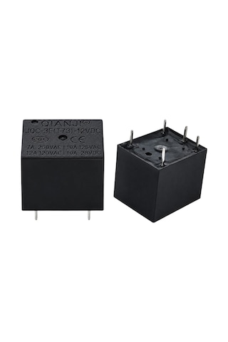 12 Volt 10 Amper Dc Tek Kontak 5 Pinli Küp Röle Jqc-3f T73
