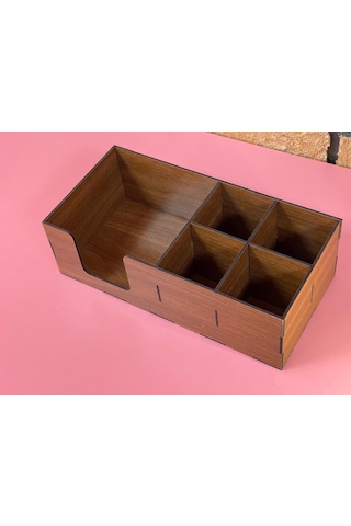 Ahşap Cafe Restoran Oteller İçin Masa Üstü Peçetelik 30x16