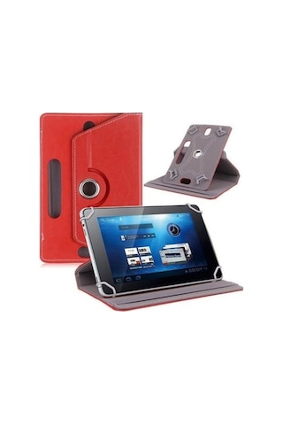 Vestel Uyumlu V Tab Z1 Üniversal Kılıfı +Ekran Koruyucu +Kulaklık +Kalem