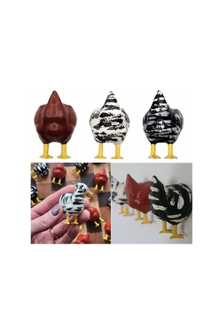 Dofolink Beyaz Kauçuk Tavuk Popoyu Mıknatıslı Buzdolabı Sticker - Komik Dekoratif Ev Aletleri 1 Adet