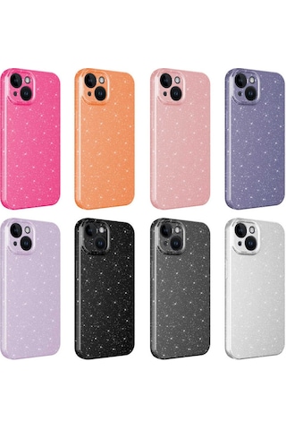 Apple Uyumlu iPhone 13 Kilif Kamera Korumali Simli Lüks Zore Koton Kapa 563310554