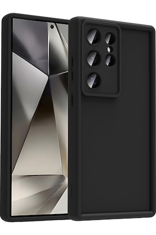 Effox Galaxy Uyumlu S24 Ultra Kılıf Kamera Korumalı Ananas Kapak - Siyah Siyah
