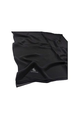 Mısırlı Eşarpları Tesettür Giyim Krep Kadın Eşarp 120x120 Cm - Siyah