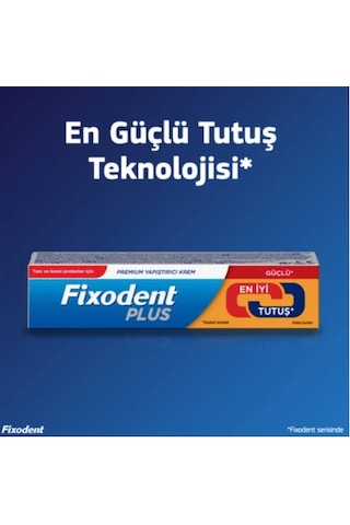 Fixodent Plus Güçlü Tutuş Diş Protez Yapıştırıcı Krem 5 x 40 G
