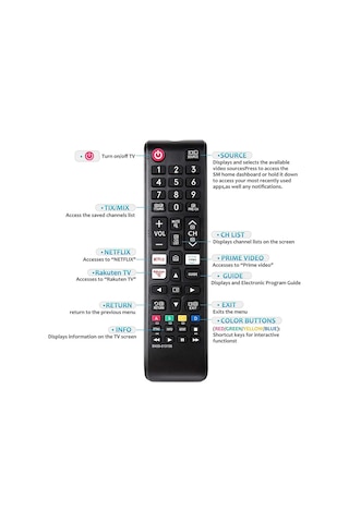 Samsung İle Uyumlu Ue55ru7300uxtk Tv Kumanda