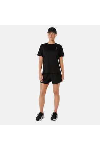 Asics Asıcs Sılver Ss Top Kadın Black/obsidian Grey Kısa Kollu Tshirt 2012d144-001