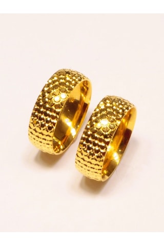Hakan Güler Kuyumculuk 22 Ayar Altın Taşsız Desenli Alyans