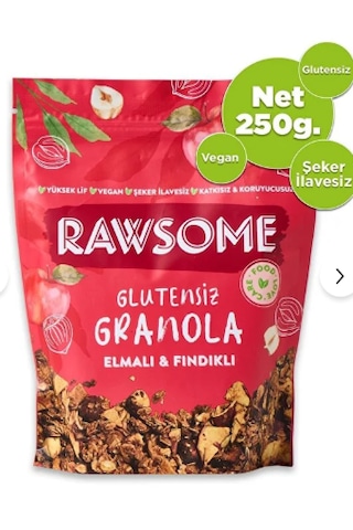 Glutensiz Elmalı & Fındıklı Granola 250 G